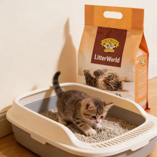 LitterWorld® CloudSoft Odor-Vanishing Cat Litter – Kitty’s 5-Star Dust-Free Litter Palace | Clumps Like a Charm, Soft on Paws (Your Nose & Floors Will Thank You!)