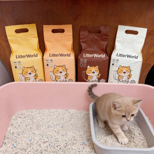 LitterWorld® 5-Star Kitty Litter Paradise – Dust-Free Magic Clump Cat Litter | Odor-Vanishing, Non-Tracking, Feline-Approved Bathroom Bliss