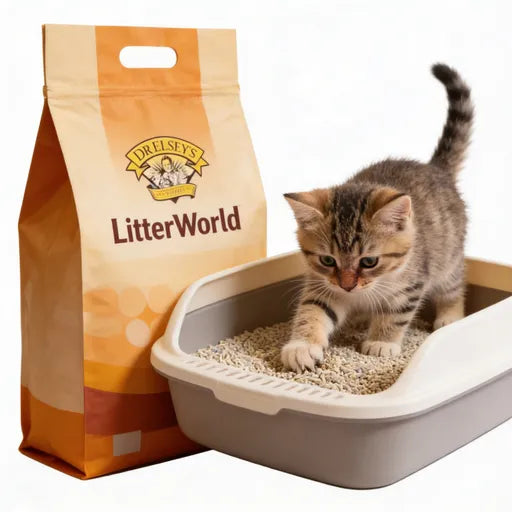 LitterWorld® Odor-Vanishing Ultra-Clump Cat Litter - Kitty’s Private Odor-Free Spa Toilet | Dust-Free, Low-Tracking for Mess-Free Cat Parenting